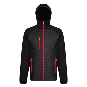 Regatta Navigate Hybrid Puffer Jacket (Black/Classic Red)