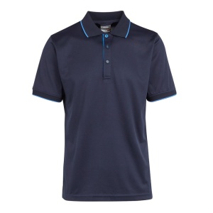 Regatta Navigate Navy/Blue Sustainable Short-Sleeve Polo Shirt (TRS264)