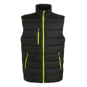 Regatta Navigate Thermal Puffer Bodywarmer (Black/Lime Green)