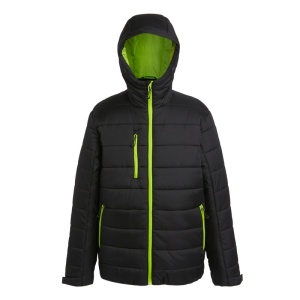 Regatta Navigate Thermal Puffer Jacket (Black/Lime Green)