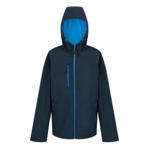 Regatta Navigate Two-Layer Hooded Softshell Jacket (Navy/French Blue)