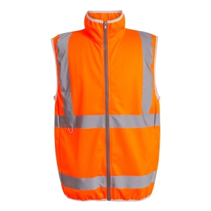 Regatta Pro Hi-Vis Lightweight Orange Full-Zip Reflective Gilet (TRS257)