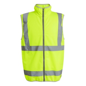 Regatta Pro Hi-Vis Lightweight Yellow Full-Zip Reflective Gilet (TRS257)