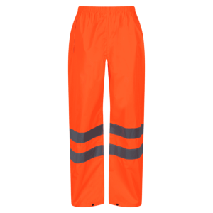 Regatta Pro Hi-Vis Orange Waterproof Packaway Trousers (TRW498)