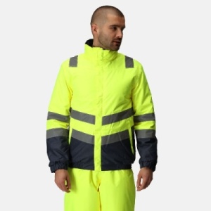 Regatta Pro Hi-Vis Two-Tone Bomber Jacket (Yellow)