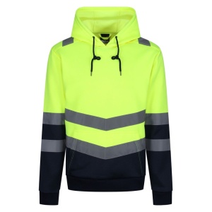 Regatta Pro Hi-Vis Yellow Two-Tone Overhead Hoodie (TRF663)