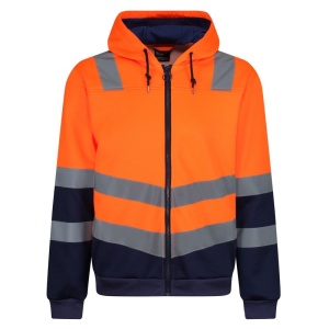 Regatta Pro Two-Tone Hi-Vis Orange Work Hoodie (TRF625)