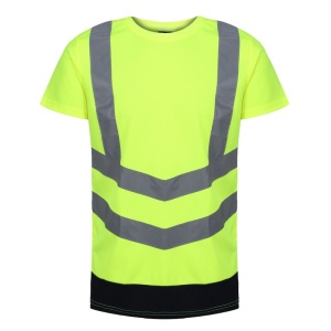 Regatta Pro Yellow Two-Tone Hi-Vis Short-Sleeve T-Shirt (TRS194)