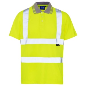 Supertouch Bird Eye Hi-Vis Polo Shirt (Yellow)