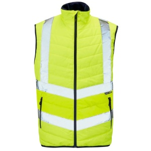 Supertouch Hi-Vis Quilted Bodywarmer (Yellow)