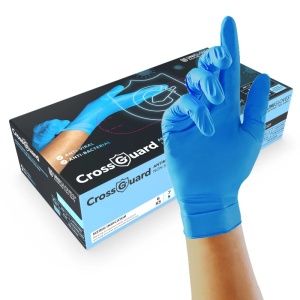 Unigloves CrossGuard GM010X Antimicrobial Disposable Nitrile Medical Gloves (Box of 100)