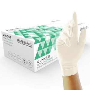 Unicare Latex Powdered Examination Food Gloves GS002