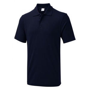 Uneek UX Breathable Unisex Short Sleeve Polo Shirt (Navy Blue)