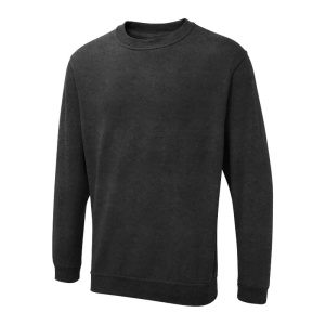 Uneek UX3 Brushed Polycotton Work Sweatshirt (Charcoal)