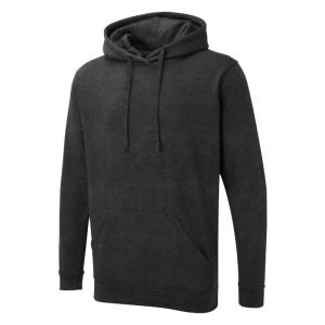 Uneek UX4 Brushed Polycotton Hooded Work Sweatshirt (Charcoal)