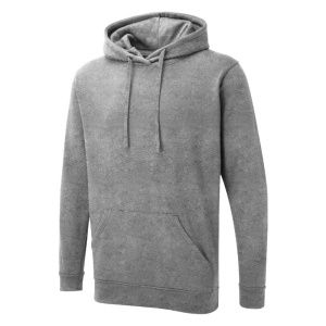 Uneek UX4 Brushed Polycotton Hooded Work Sweatshirt (Grey)