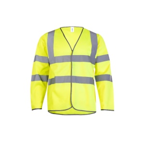 Uneek UC802 Hi-Vis Long Sleeve Safety Vest (Yellow)