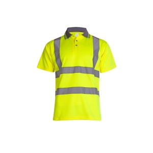 Uneek UC808 Hi-Vis Short Sleeve Safety Polo Shirt (Yellow)