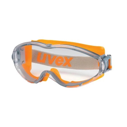 Uvex Ultrasonic 9302-245 Clear Work Safety Goggles (Orange/Grey)